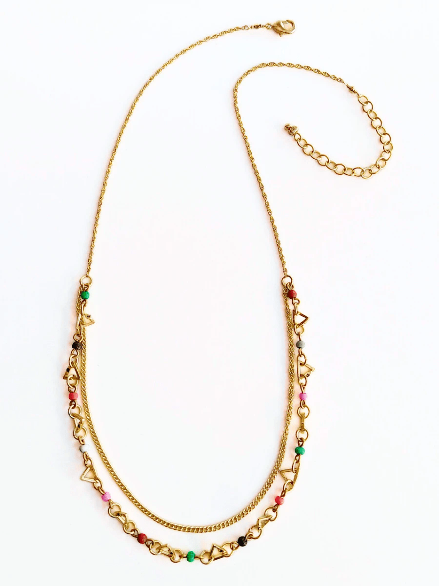 Confetti Dual Strand Necklace