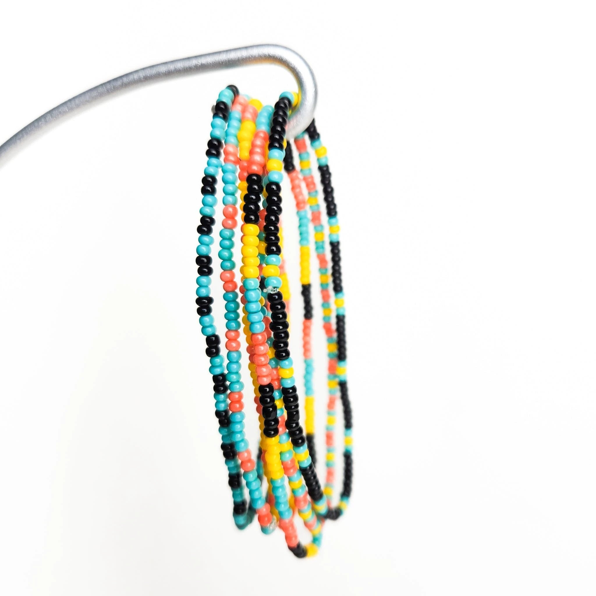 Confetti Seed Bead Bracelets - Set of 6 by Upavim Crafts