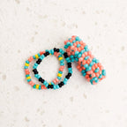 Confetti Seed Bead Rings - Set of 3 Jewelry La Vie Bien Confetti Seed Bead Rings - Set of 3