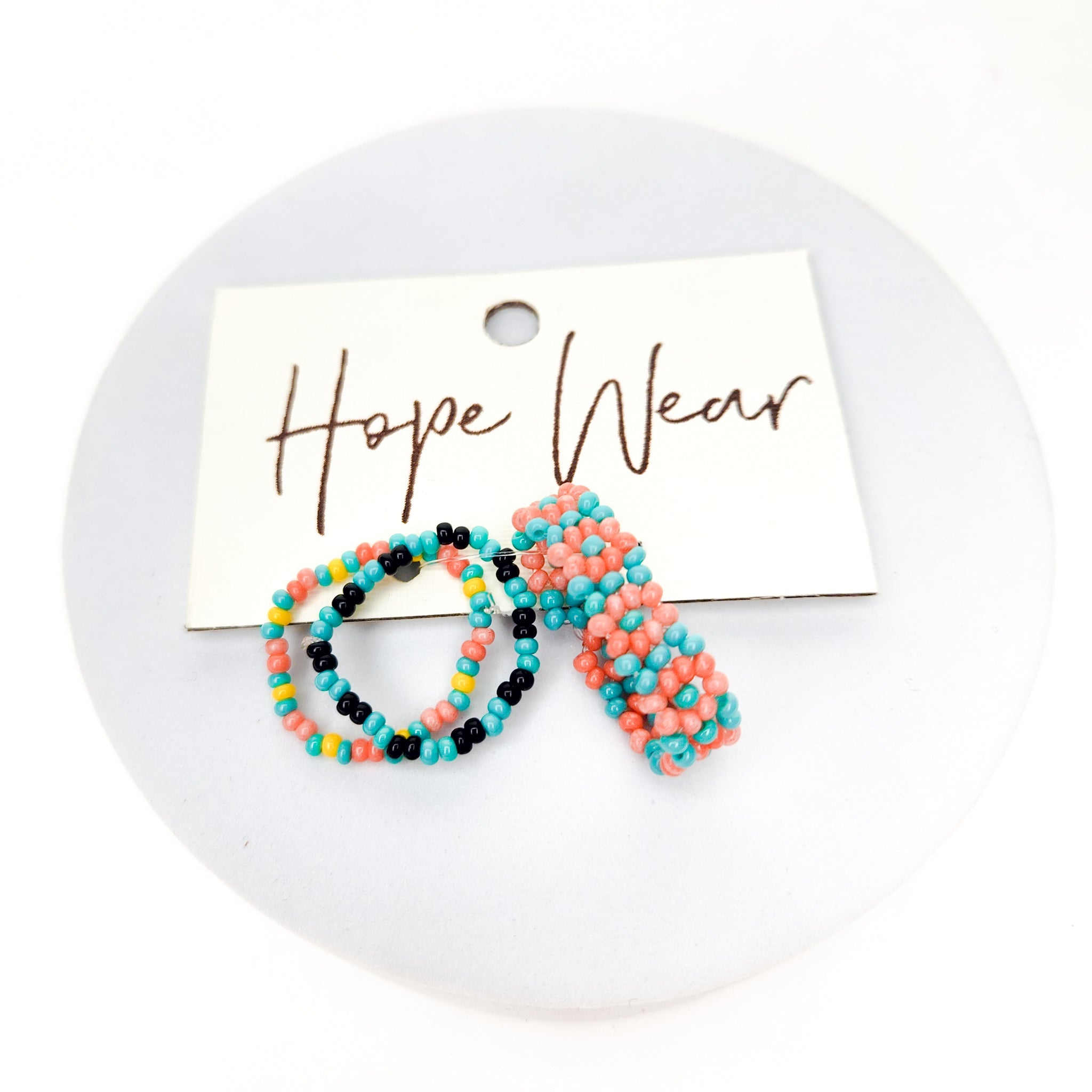 Confetti Seed Bead Rings - Set of 3 Jewelry La Vie Bien Confetti Seed Bead Rings - Set of 3