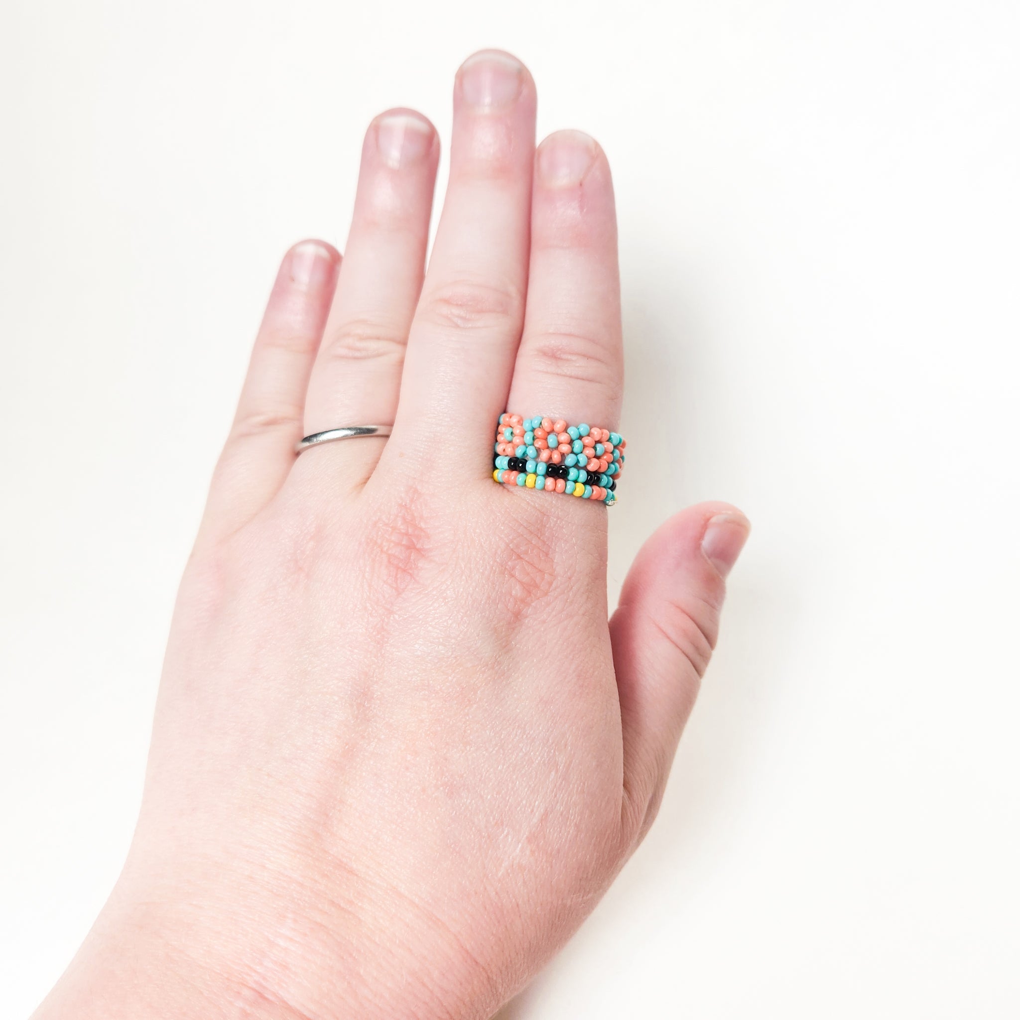 Confetti Seed Bead Rings - Set of 3 Jewelry La Vie Bien Confetti Seed Bead Rings - Set of 3