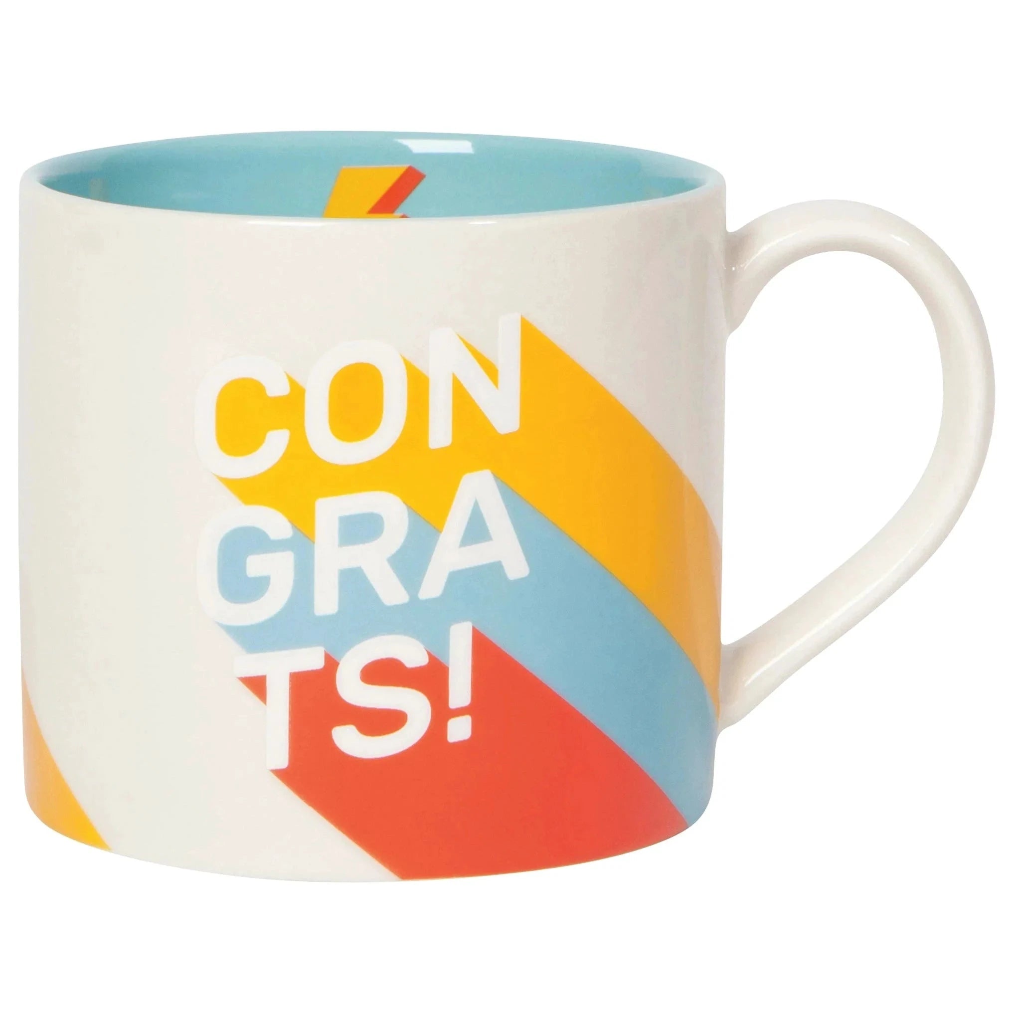 Congrats Mug | Stoneware Coffee Tea Cup | 14 oz by The Bullish Store