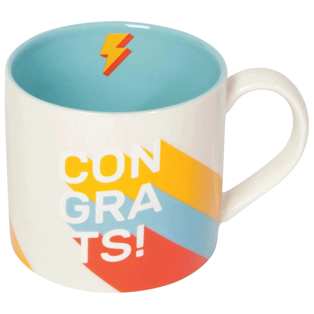 Congrats Mug | Stoneware Coffee Tea Cup | 14 oz by The Bullish Store