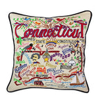Connecticut Hand - Embroidered Pillow Pillows La Vie Bien Connecticut Hand - Embroidered Pillow