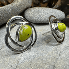 Connemara Marble Celtic Post Earrings Post Earrings La Vie Bien Connemara Marble Celtic Post Earrings
