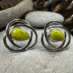 Connemara Marble Celtic Post Earrings Post Earrings La Vie Bien Connemara Marble Celtic Post Earrings