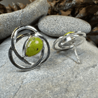 Connemara Marble Celtic Post Earrings Post Earrings La Vie Bien Connemara Marble Celtic Post Earrings