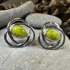 Connemara Marble Celtic Post Earrings Post Earrings La Vie Bien Connemara Marble Celtic Post Earrings