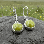Connemara Marble Irish Anamchara Earrings in Sterling Silver Dangle Earrings La Vie Bien Connemara Marble Irish Anamchara Earrings in Sterling Silver