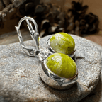 Connemara Marble Irish Anamchara Earrings in Sterling Silver Dangle Earrings La Vie Bien Connemara Marble Irish Anamchara Earrings in Sterling Silver