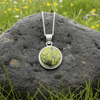 Connemara Marble Irish Round Necklace Pendant La Vie Bien Connemara Marble Irish Round Necklace