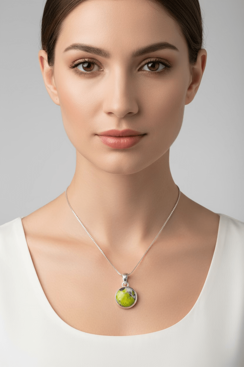 Connemara Marble Irish Simplicity Necklace Pendant La Vie Bien Connemara Marble Irish Simplicity Necklace