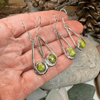 Connemara Marble Irish Sliabh Earrings in Sterling Silver Dangle Earrings La Vie Bien Connemara Marble Irish Sliabh Earrings in Sterling Silver