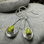 Connemara Marble Irish Sliabh Earrings in Sterling Silver Dangle Earrings La Vie Bien Connemara Marble Irish Sliabh Earrings in Sterling Silver