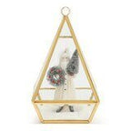 Conservatory Frosted Brass Ornament - Large & Small Accent Decor La Vie Bien Conservatory Frosted Brass Ornament - Large & Small