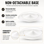 Contemporary Double Circle White Painted Metal Ornament Display Stand 8.2 Inches Ornament Stands La Vie Bien Contemporary Double Circle White Painted Metal Ornament Display Stand 8.2 Inches