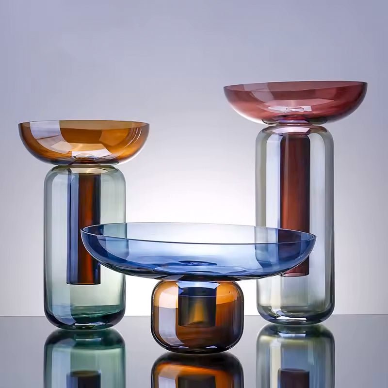 Contemporary Funnel 2-Piece Vase