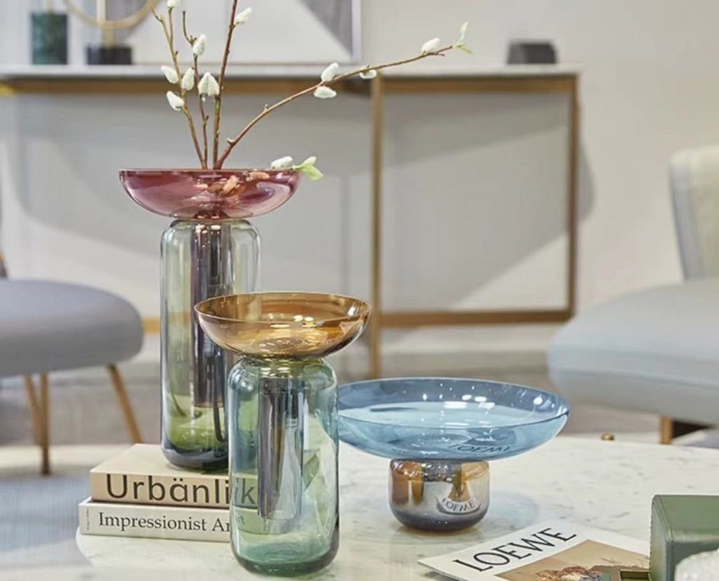 Contemporary Funnel 2-Piece Vase