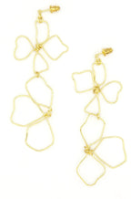 Continuous Line Art Earrings - Wildflower by Fair Anita