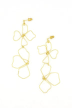 Continuous Line Art Earrings - Wildflower by Fair Anita