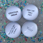 Control Freak Glass Dome Paperweight | Paper Document Holder | Desk Organizer Ornament by The Bullish Store