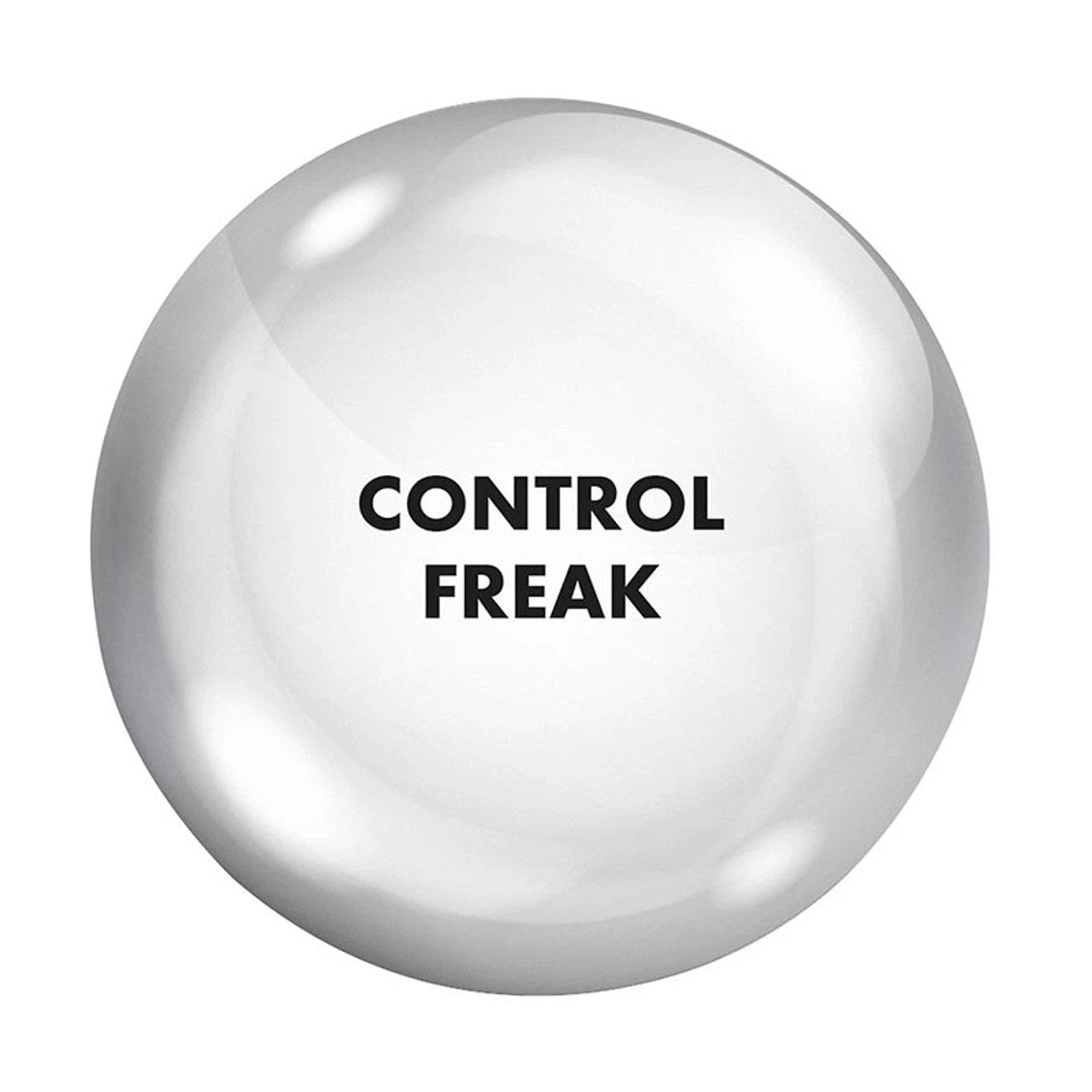 Control Freak Glass Dome Paperweight | Paper Document Holder | Desk Organizer Ornament by The Bullish Store
