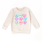 Conversation Hearts toddler and youth Sweater, Valentine's Day collection by Benny and Ray Apparel