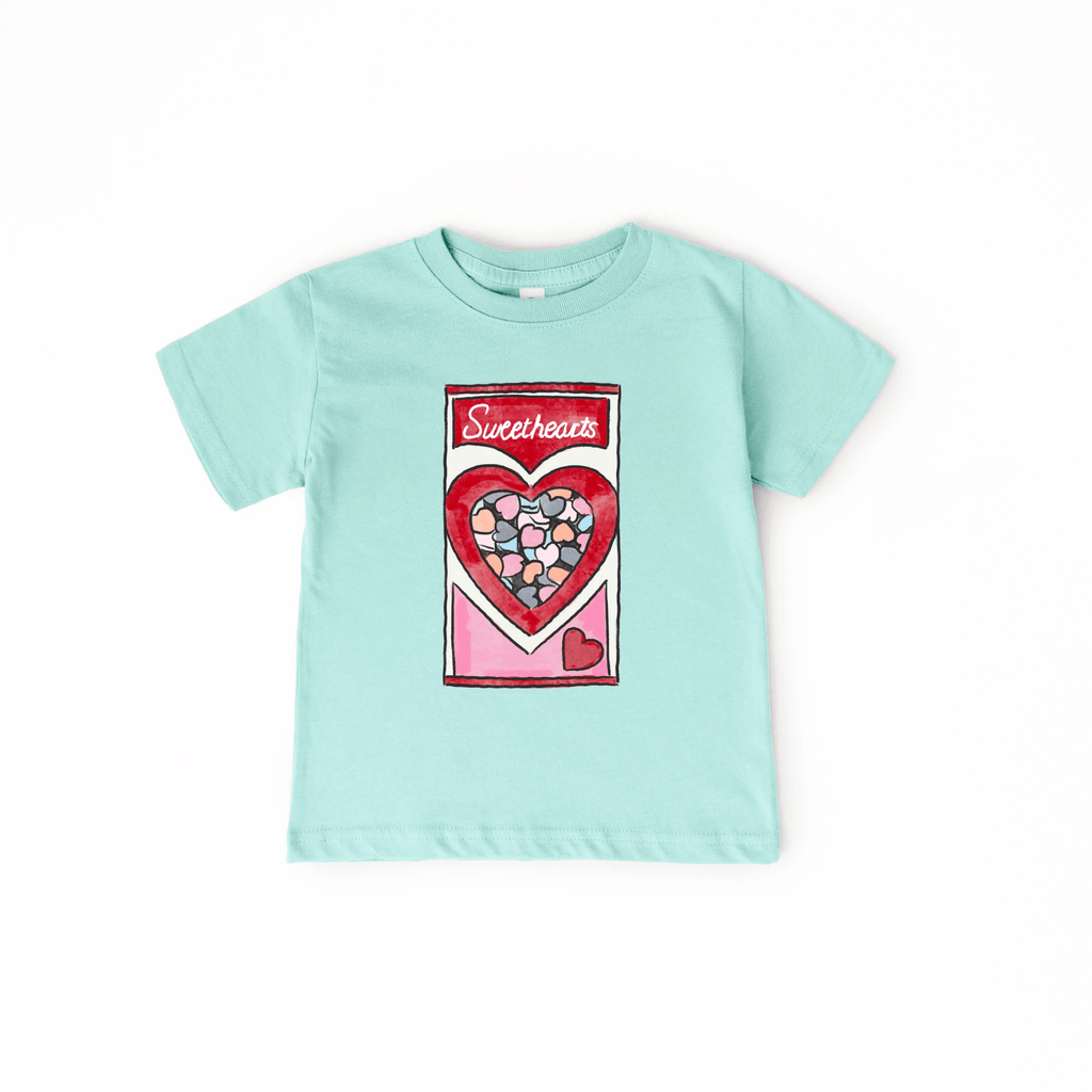 Conversation Hearts toddler and youth tee shirt, Valentine's Day collection by Benny and Ray Apparel