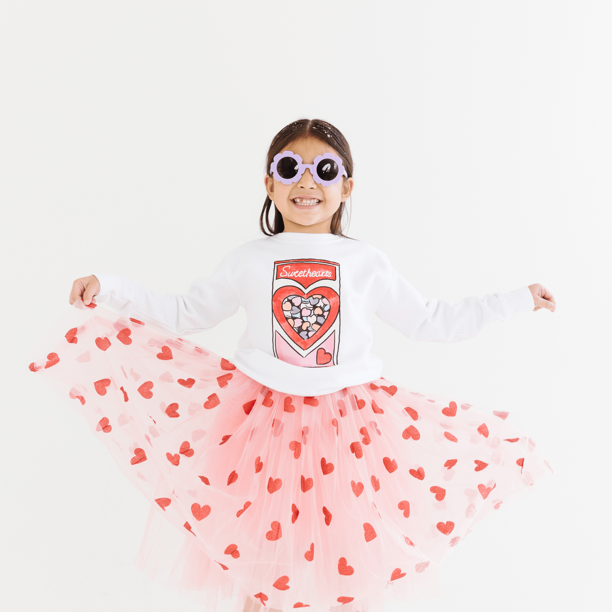 Conversation Hearts toddler or youth Sweater by Benny and Ray Apparel
