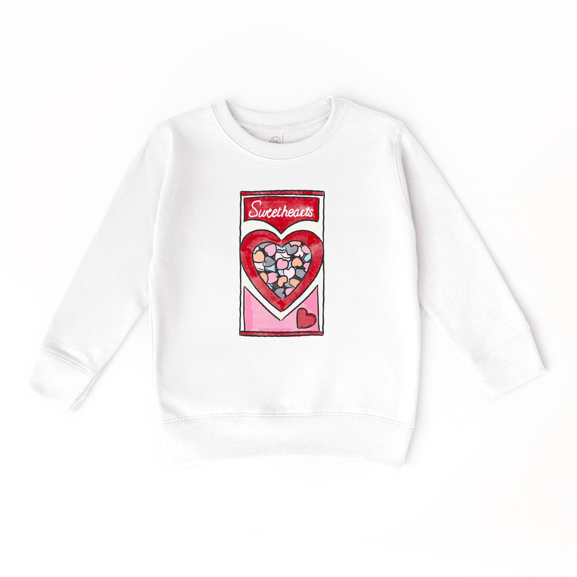 Conversation Hearts toddler or youth Sweater by Benny and Ray Apparel