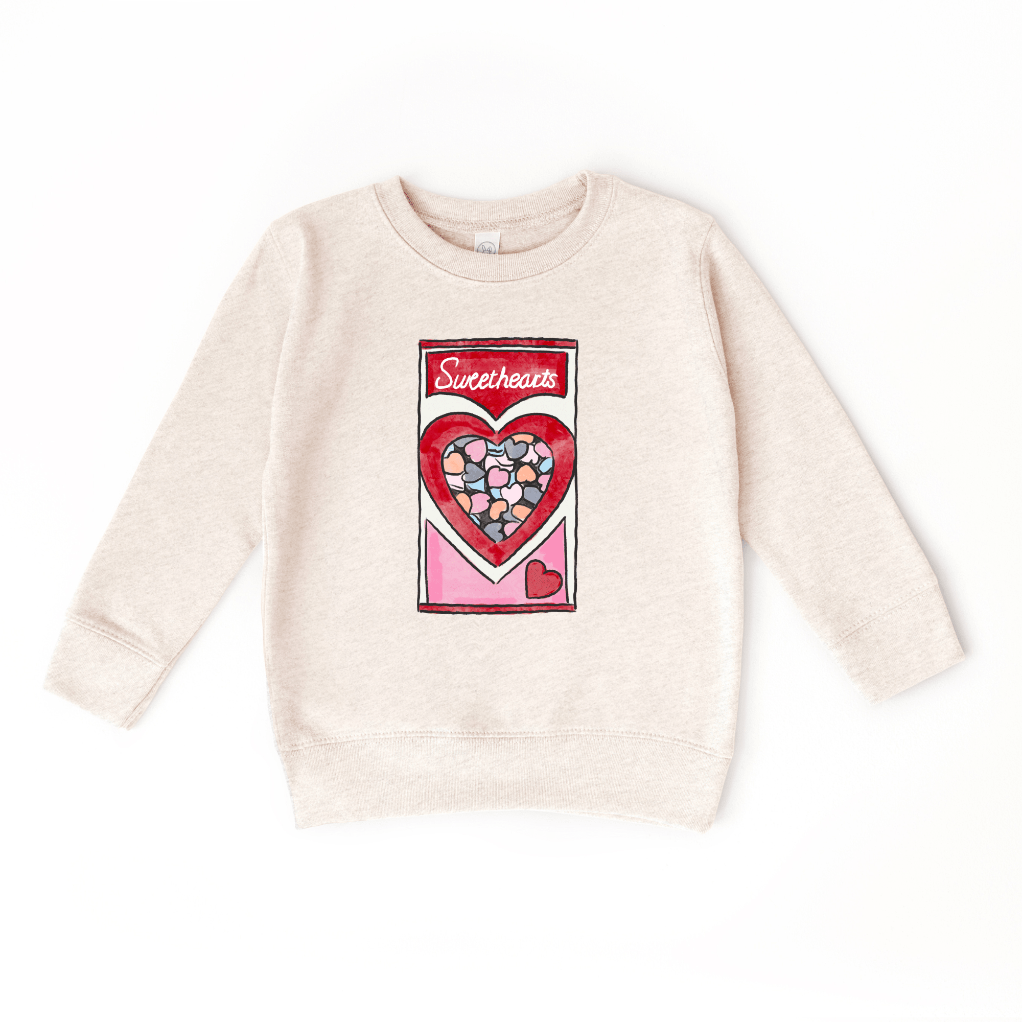 Conversation Hearts toddler or youth Sweater by Benny and Ray Apparel