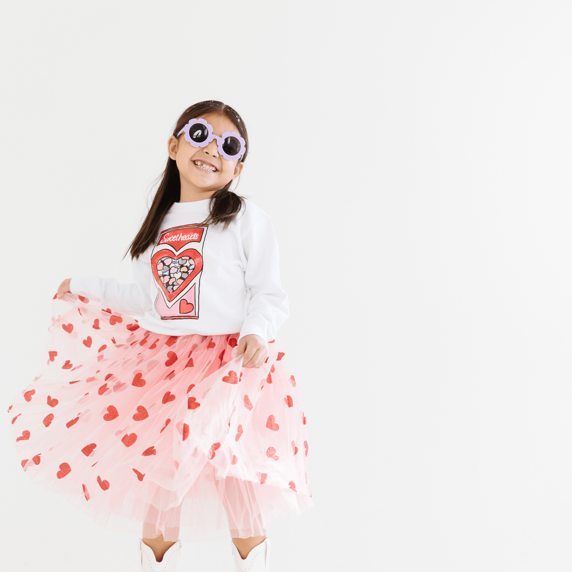 Conversation Hearts toddler or youth Sweater by Benny and Ray Apparel