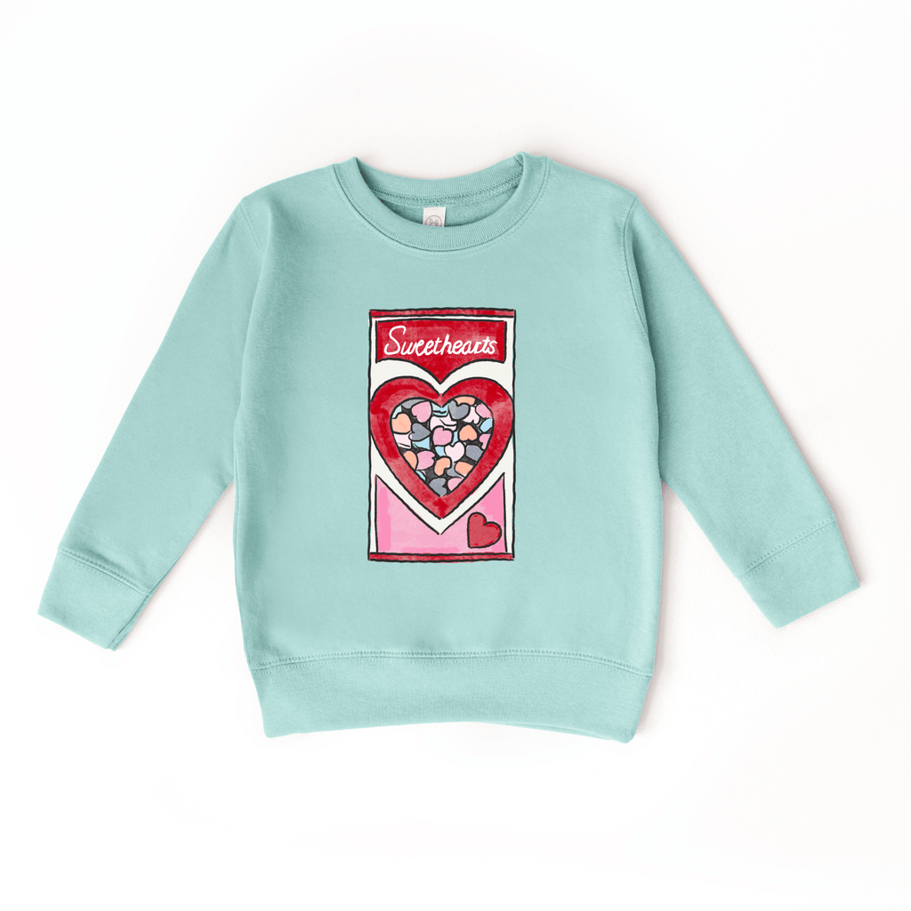 Conversation Hearts toddler or youth Sweater by Benny and Ray Apparel