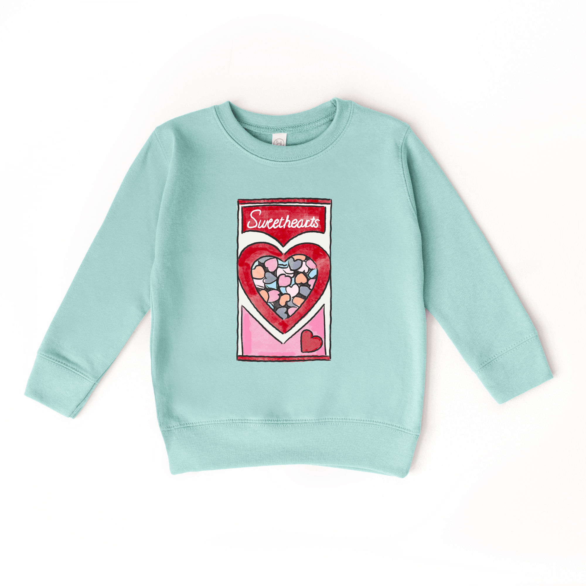 Conversation Hearts toddler or youth Sweater by Benny and Ray Apparel