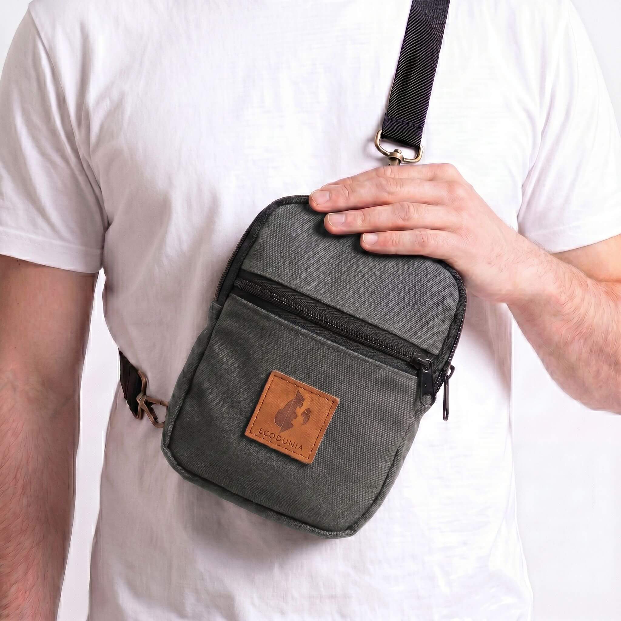 Convertible Canvas Crossbody Sling Bag 1L | Rozi Sling Bags La Vie Bien Convertible Canvas Crossbody Sling Bag 1L | Rozi