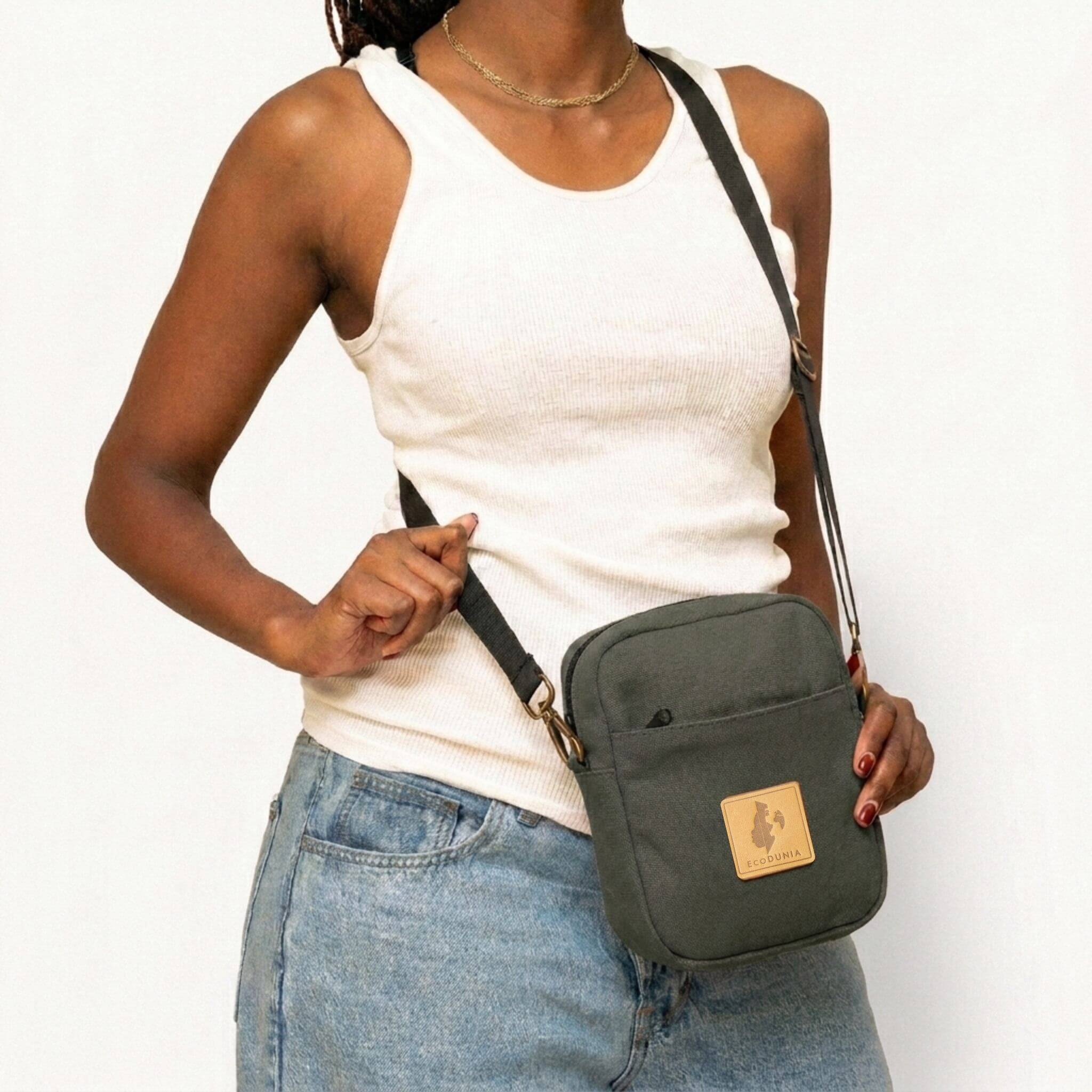 Convertible Canvas Crossbody Sling Bag 2L | Rozi Sling Bags La Vie Bien Convertible Canvas Crossbody Sling Bag 2L | Rozi
