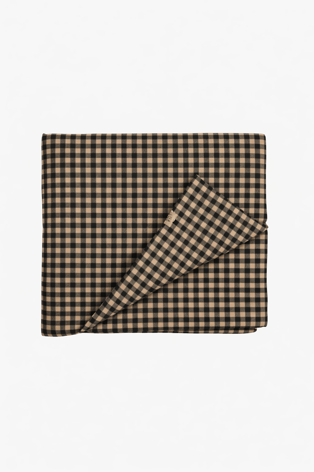 Cookie Brown Gingham Crib Quilted Blanket La Vie Bien Cookie Brown Gingham Crib Quilted Blanket