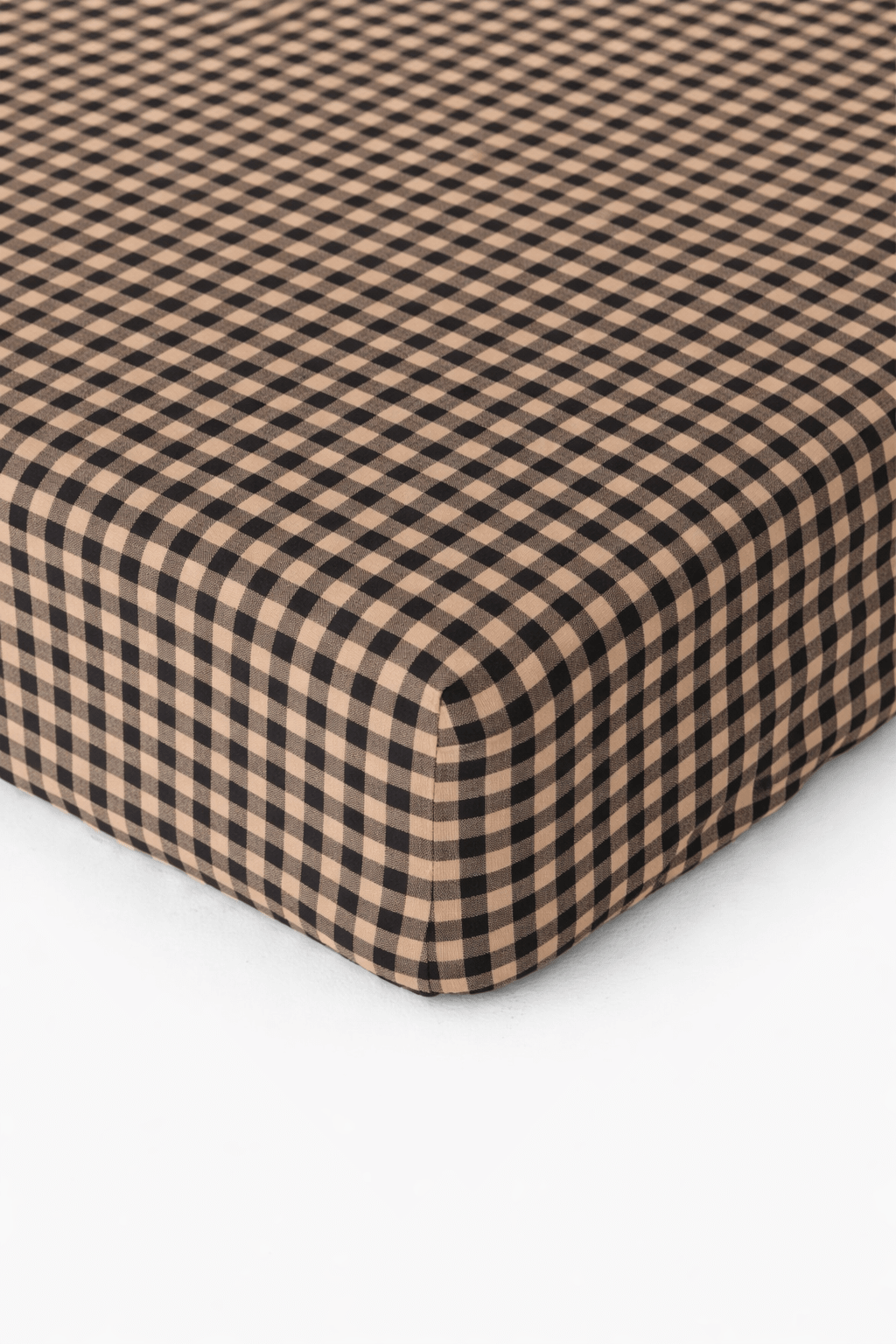 Cookie Brown Gingham Crib Sheet La Vie Bien Cookie Brown Gingham Crib Sheet