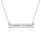 Coordinates Bar Necklace La Vie Bien Coordinates Bar Necklace