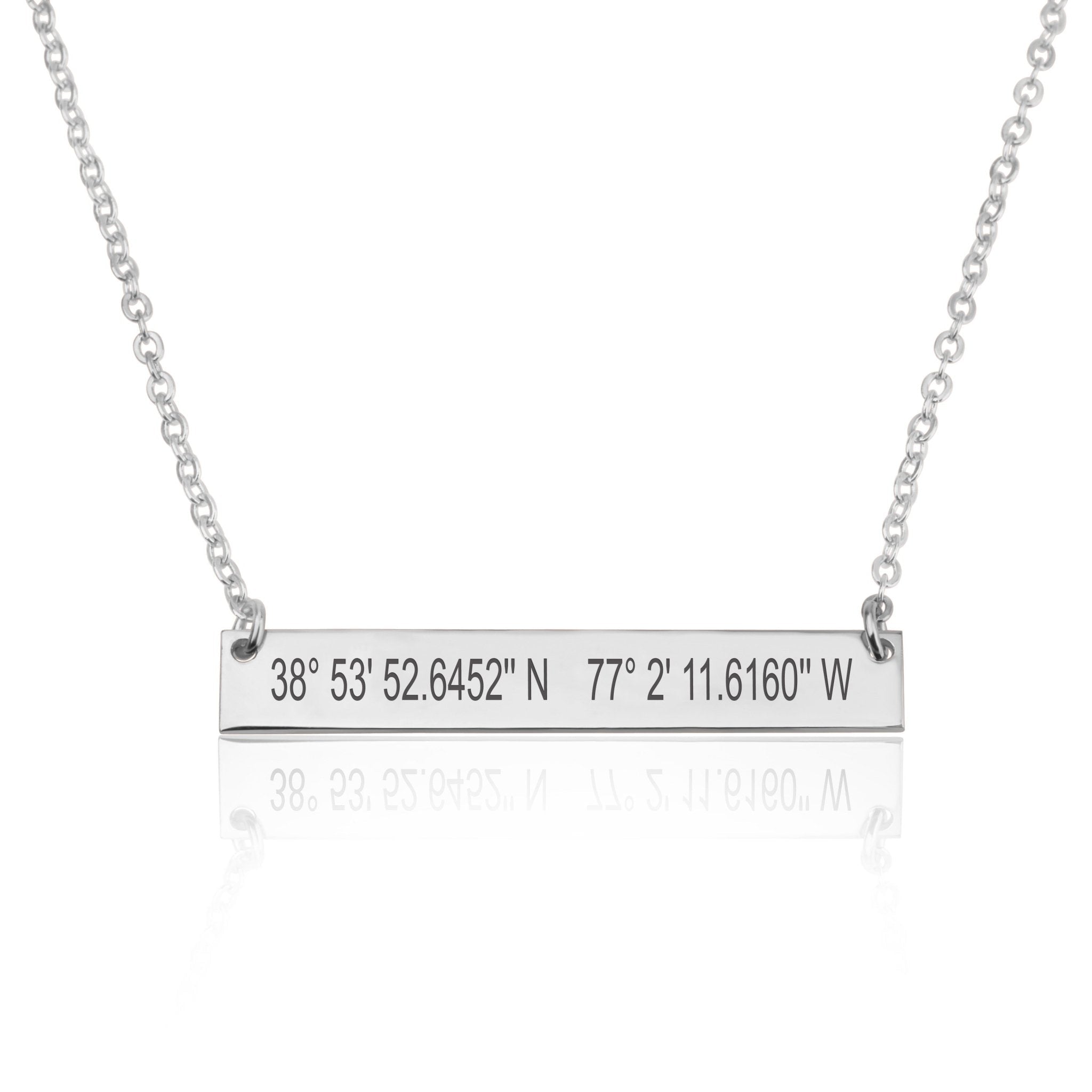 Coordinates Bar Necklace La Vie Bien Coordinates Bar Necklace