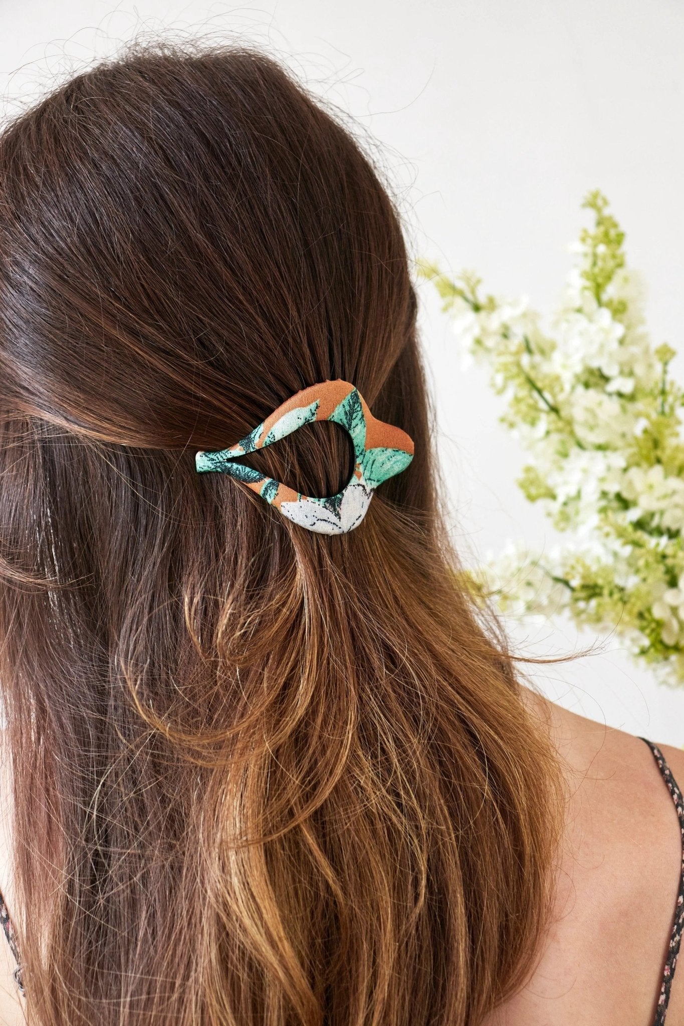 Copper Floral Arc Hair Clip by Ash & Rose
