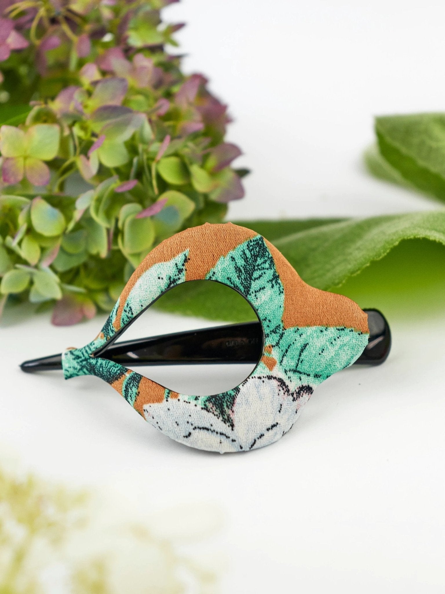 Copper Floral Arc Hair Clip by Ash & Rose