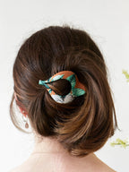 Copper Floral Arc Hair Clip by Ash & Rose