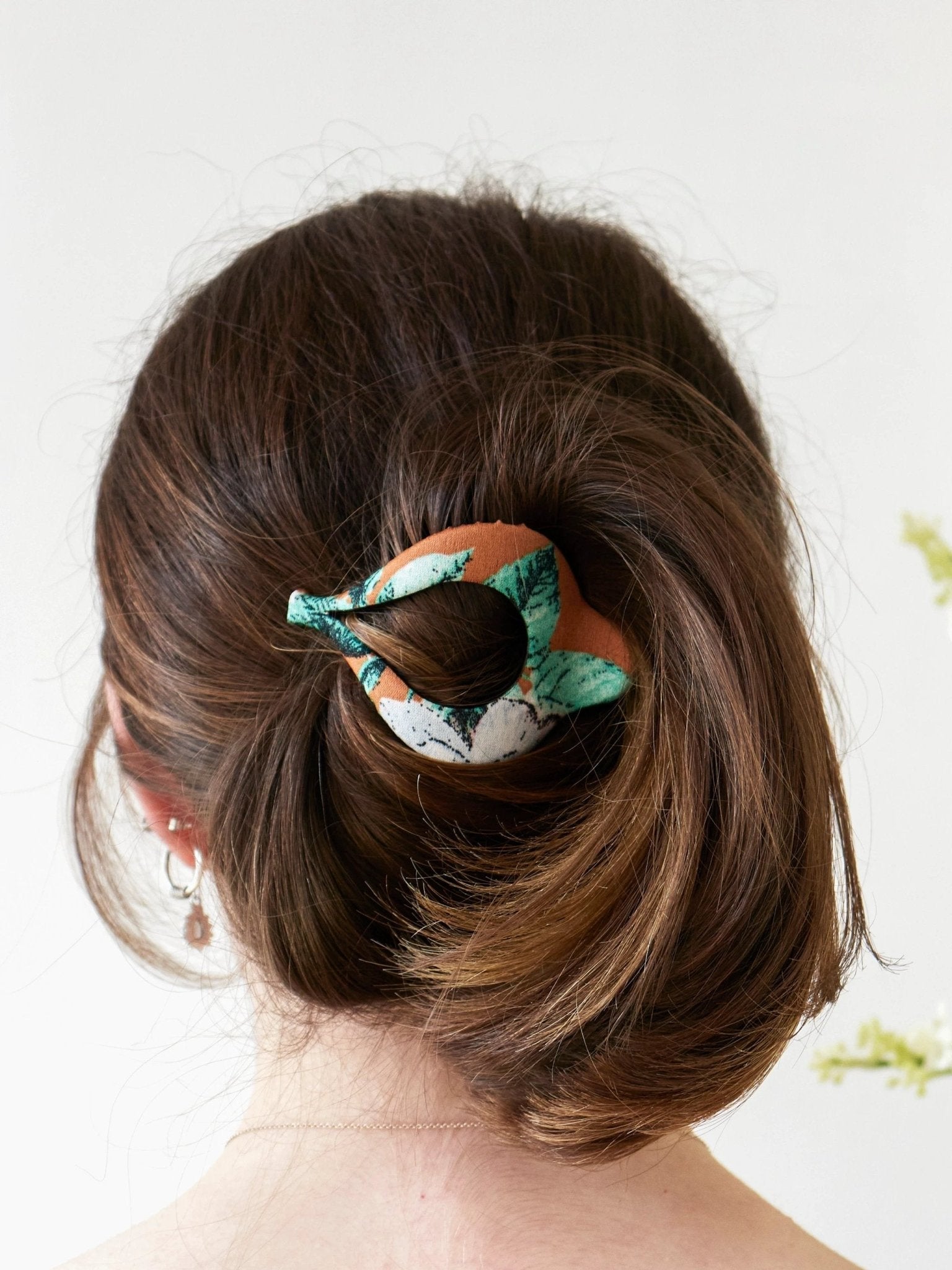 Copper Floral Arc Hair Clip by Ash & Rose