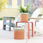 Coral Baskets with Handle, set of 2 - Woven Baskets | LIKHÂ by LIKHÂ