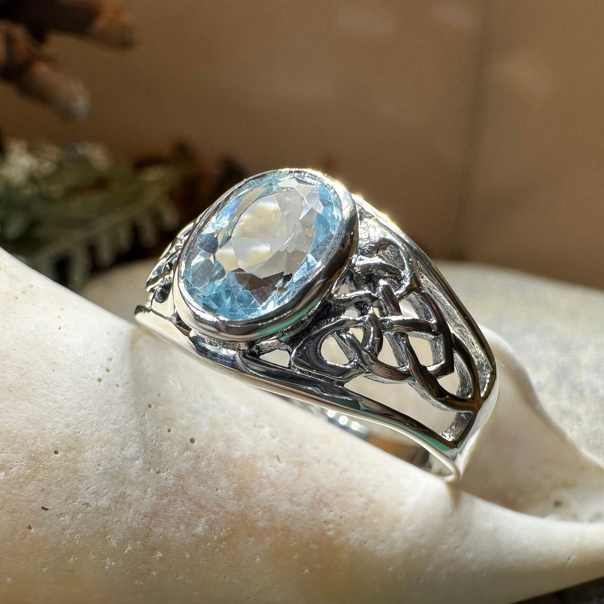 Coralina Celtic Knot Ring Ring La Vie Bien Coralina Celtic Knot Ring