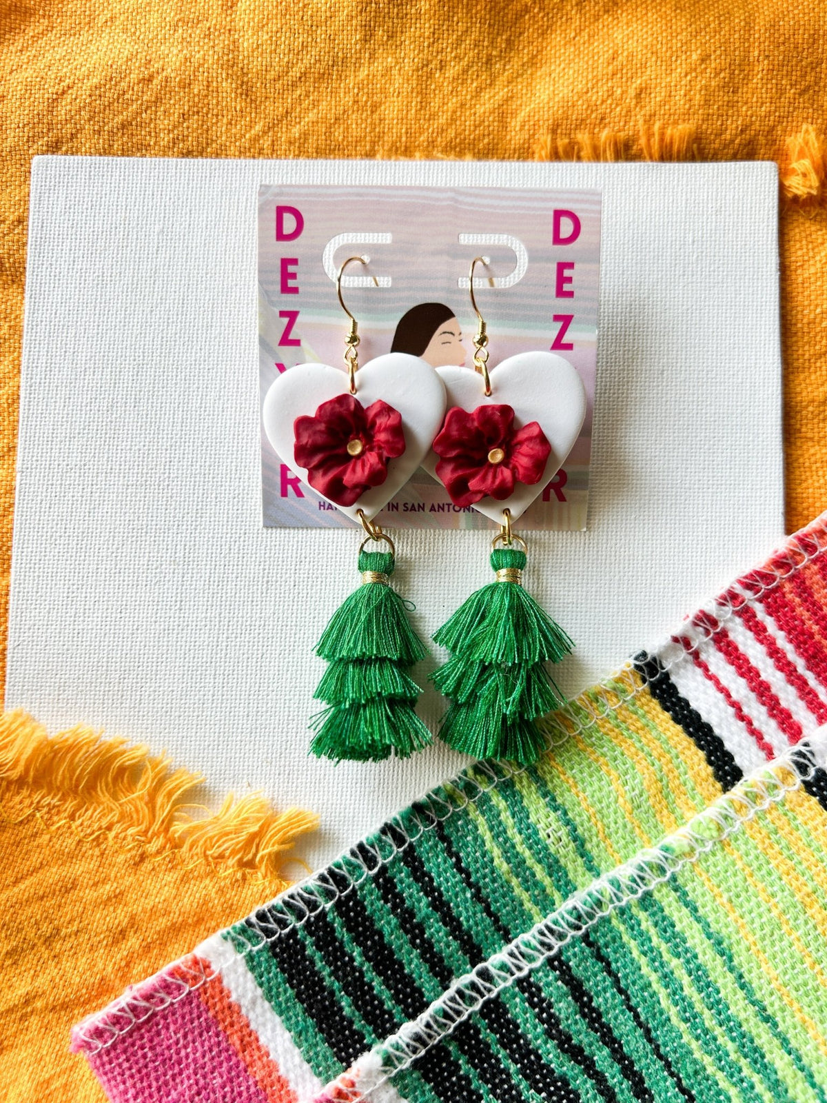 Corazòn Mexicano Earrings La Vie Bien Corazòn Mexicano