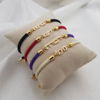 Cord Hebrew Name Bracelet La Vie Bien Cord Hebrew Name Bracelet