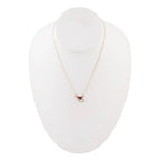 Corundum and Bronze Triangle Necklace by Barse Jewelry
