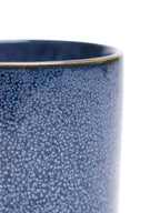 Cosmos Blue 3" Ceramic Plant Pot and Saucer by Ash & Rose